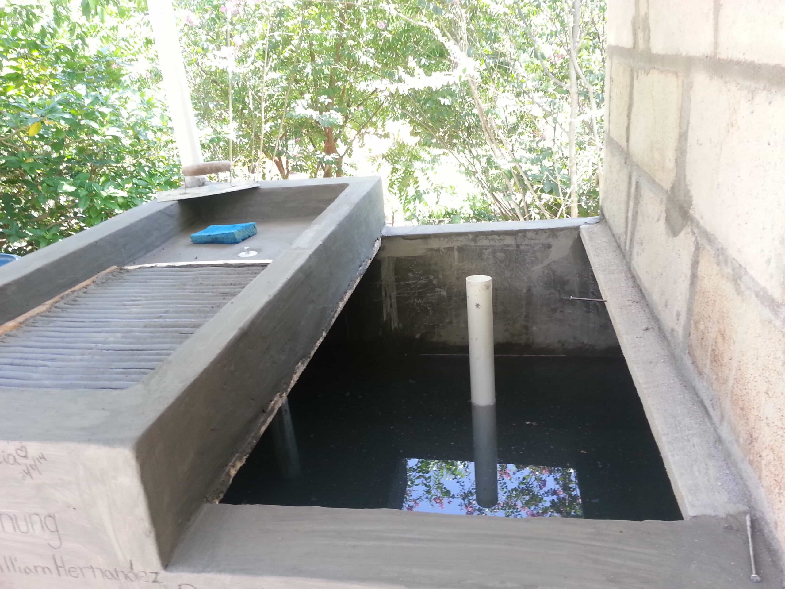 Household water storage project
